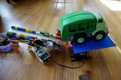 LEGO Conveyor Belt and Dump Truck Ramp