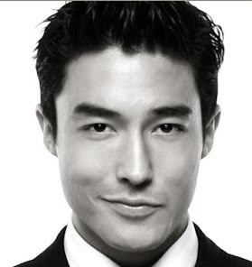 Man with Oblong face shape. Daniel Henney, American actor.