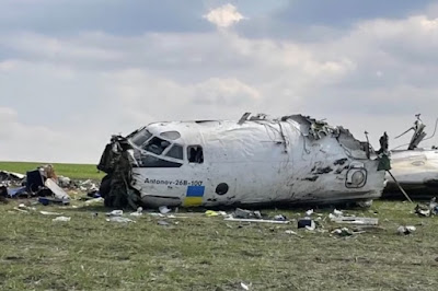 Ukrainian An-26 ship carrying dusk from NATO crashes in Zaporozhye