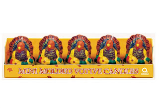 Mini Molded Turkey Votive Thanksgiving Candles