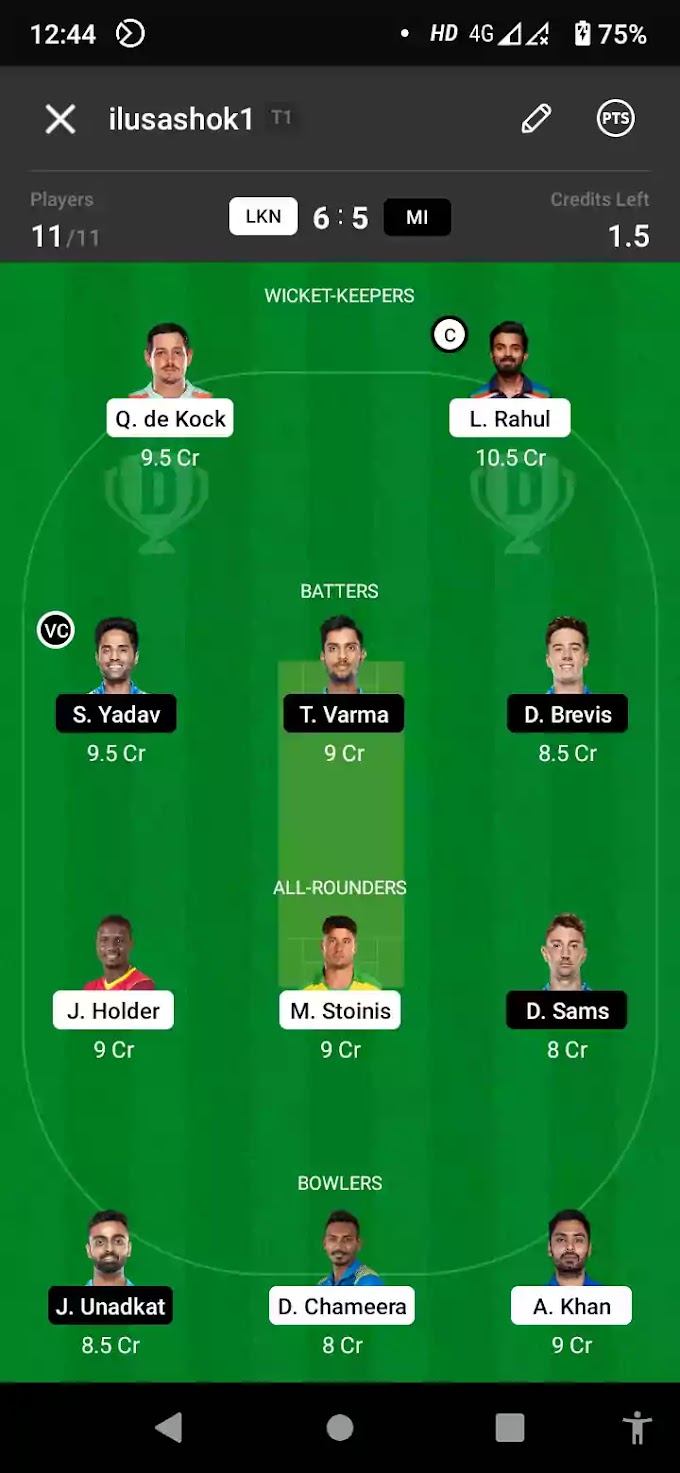 LSG vs MI 37th Match Dream11 Prediction | Small leauge & Grand league Teams | Possible Playing 11 | Google Karle