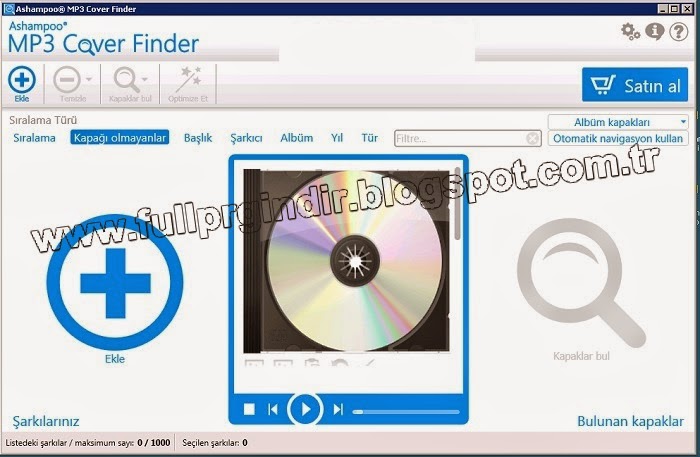 Ashampoo MP3 Cover Finder Full Türkçe İndir