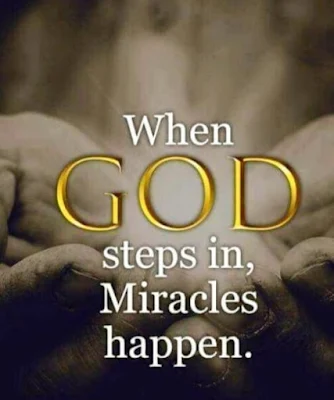 When God step into your case miracle begins to happen in the spirit rearm