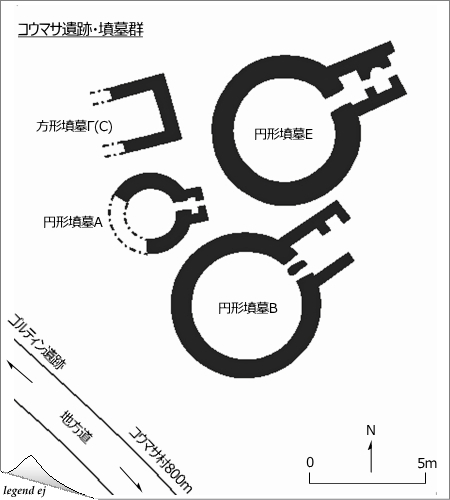 ミノア文明・コウマサ遺跡・プラン図 Koumasa Site Plan／©legend ej