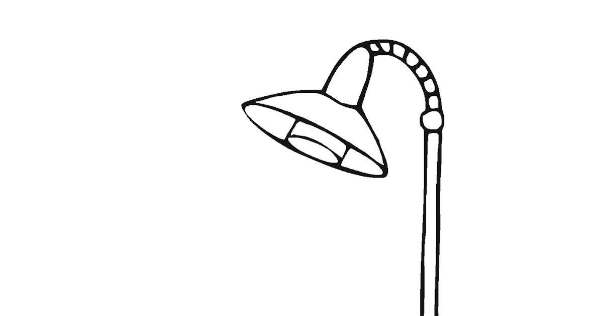 Gambar Lampu & Meja Belajar Untuk Diwarnai Anak Anak