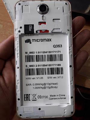 Micromax Q353 Flash File Firmware MT6580 7.0 Dead & Logo Fix Stock Rom 100% Tested