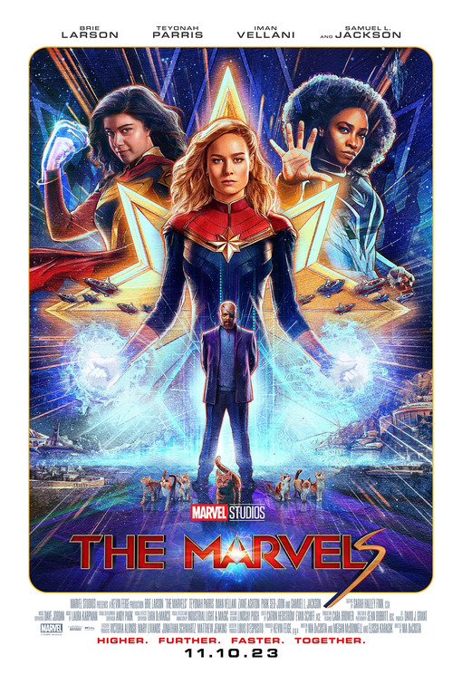 The Marvels movie poster