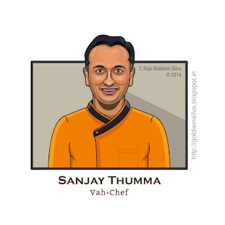 vahchef sanjay thumma caricature cartoon