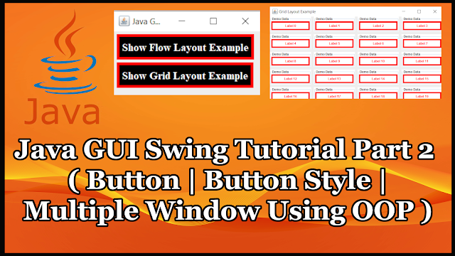 Java GUI Swing Tutorial Part 19.2 | JButton and Multiple Window Using OOP