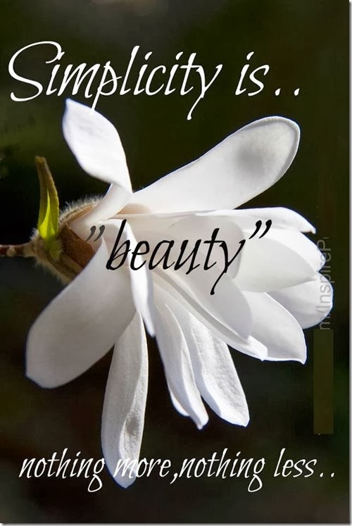 Simplicity Is Beauty Be Simple You’ll Be Beautiful