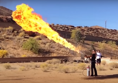 Handmade flamethrower