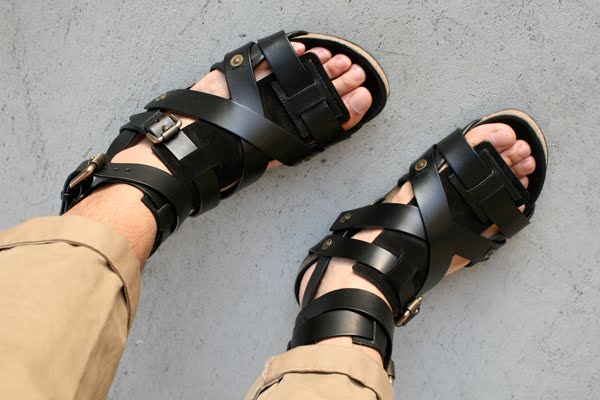 Details about Burberry Prorsum Men's Gladiator Sandals Sz 41