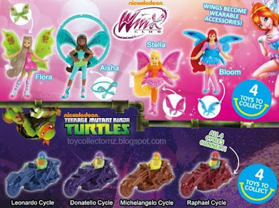 McDonalds Teenage Mutant Ninja Turtles 2013 Motorcycles