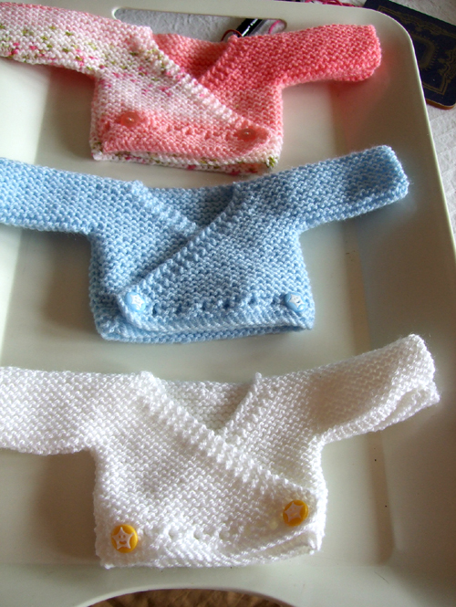  Preemie Crossover Cardigan - Free Pattern 