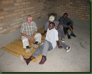 Gaylord visiting with the men