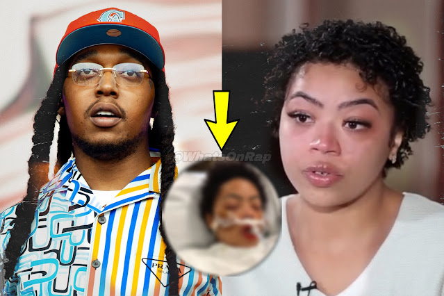 A 24-year-old woman speaks out for the first time after she was shot during he altercation that led to Takeoff's death.
