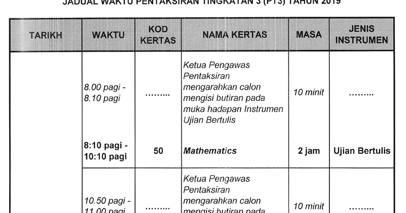 Soalan Pt3 2019 Bahasa Arab - Selangor l