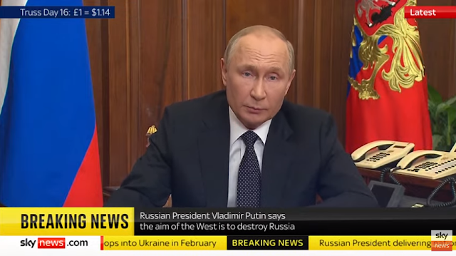 Ο Πούτιν κήρυξε μερική επιστράτευση – «Δεν μπλοφάρω για την χρήση πυρηνικών όπλων σε όσους μας απειλούν»