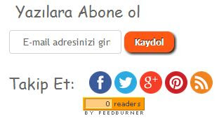 abonelik eklentisi yazılara abone ol