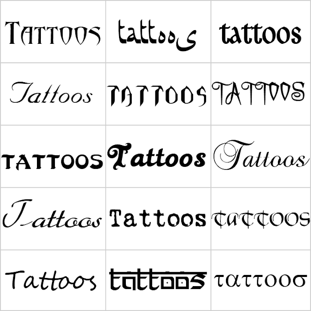 Tattoo Fonts