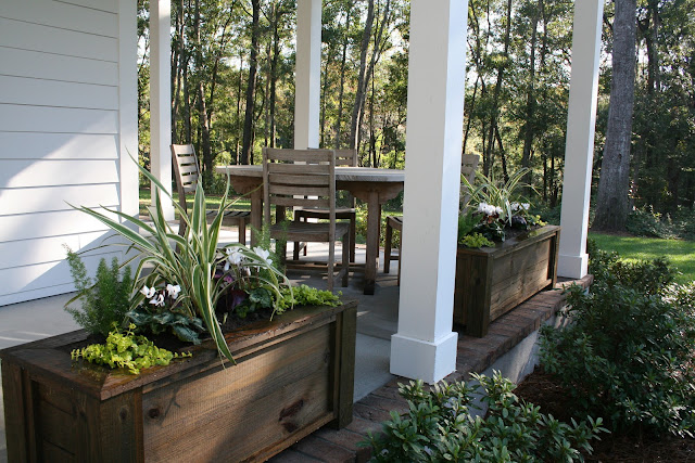 Fall Winter Charleston Porch Window Boxes | The Lowcountry Lady