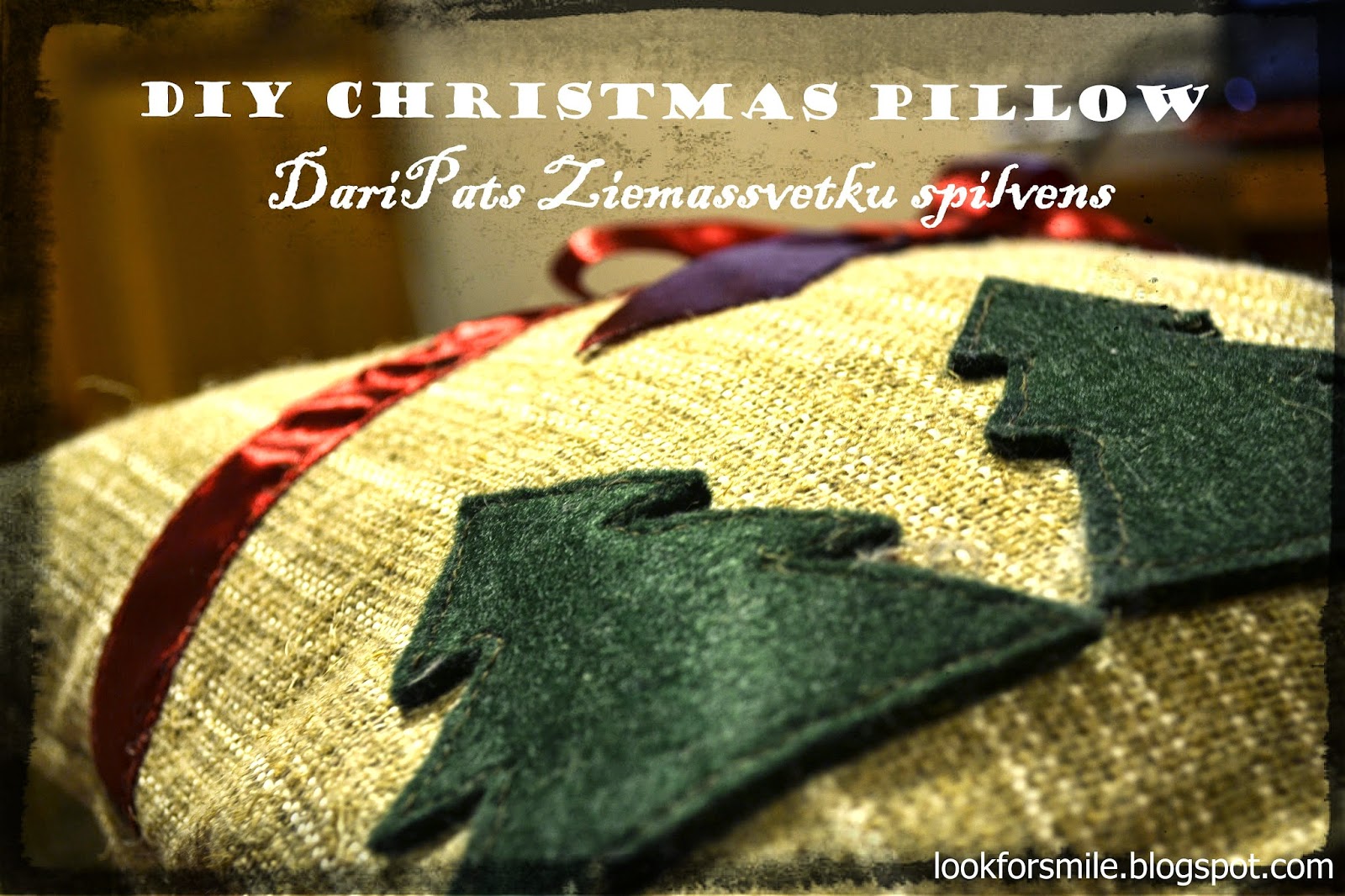 DIY Christmas pillow