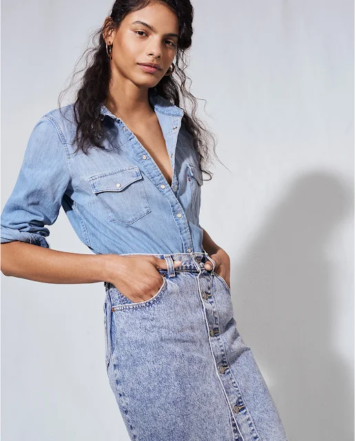 Denim Blue Classic Western Shirt