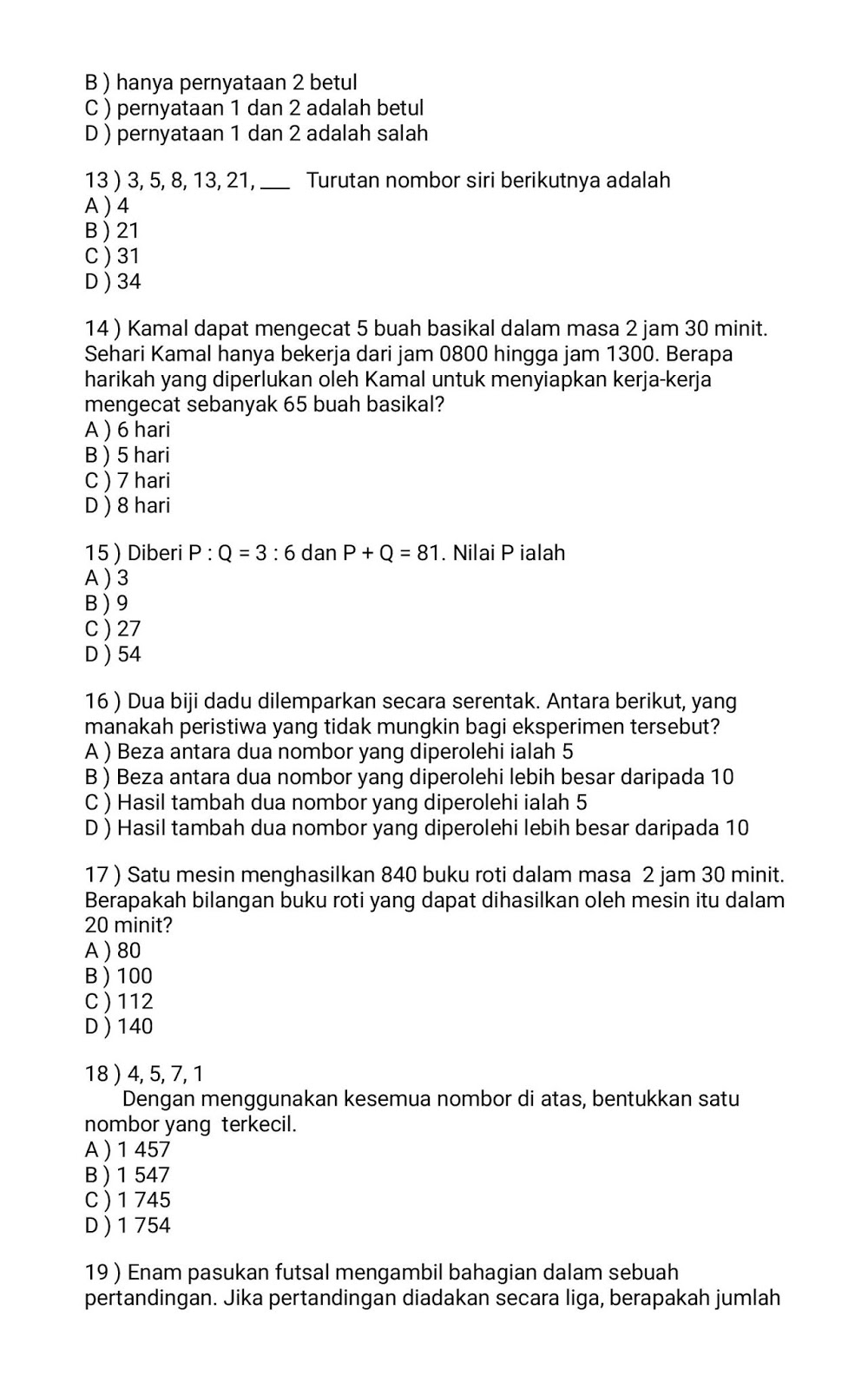 Contoh Soalan Peperiksaan Setiausaha Pejabat N29 - Ououiouiouo