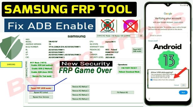 Samsung new security latest FRP bypass tool