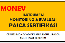 Download Cekliss Monev Administrasi Guru Pasca Sertifikasi Terbaru
