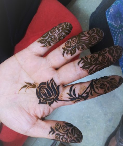 Latest Finger Design Mehndi For Wedding Mehndi Designs