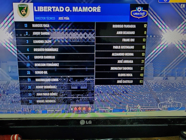 Alineaciones Palmaflor vs Libertad Gran Mamore