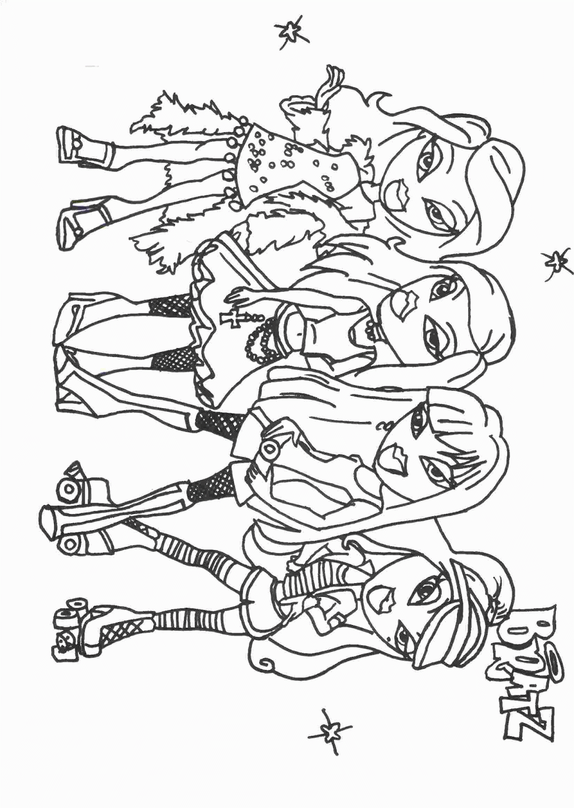 bratz coloring page 2