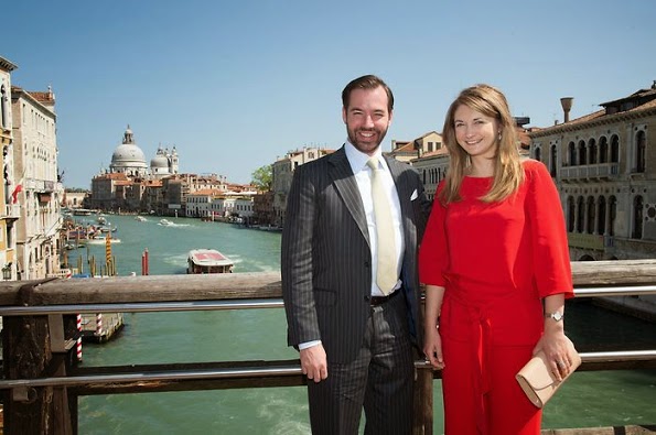 Princess Stephanie And Prince Guillaume At The Biennale Art Festival In Venice