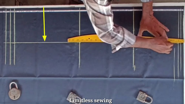 Mens pant front part pattern making