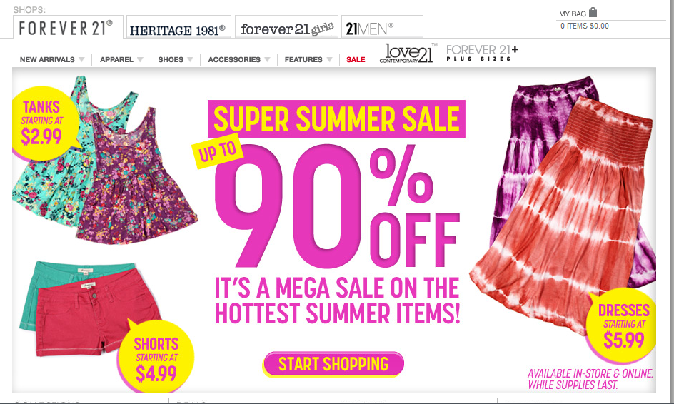 offers the most current fashions for women and men. Shop at Forever 21 ...