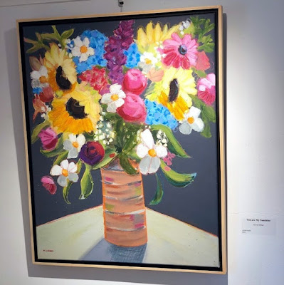 Merrill Weber's floral paintings featured at Gallery 222 in Malvern, PA.