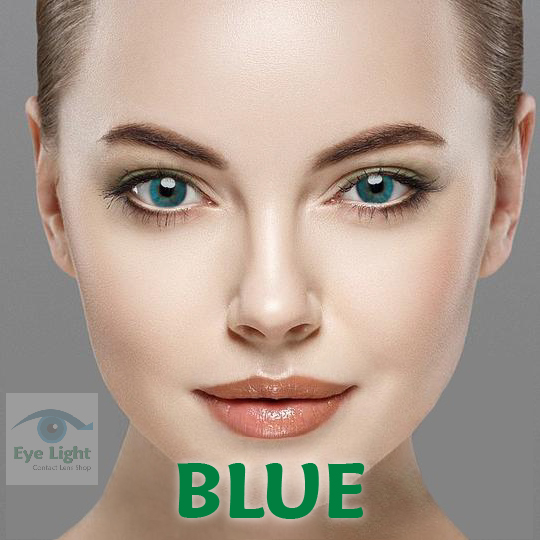 Gelflex Blue Color Contact Lens Help Your Correction of Vision and Changing the Color of The Eyes