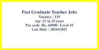 Post Graduate Teacher Jobs in  Odisha Public Service Commission