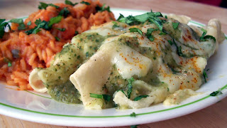 Chicken Enchiladas with Salsa Verde