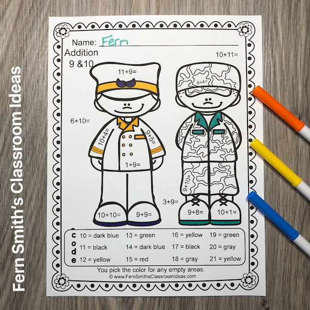 Click Here to Download This Community Helpers Career Themed Color By Number Addition and Subtraction Resource Bundle For Your Class Today!