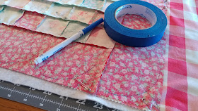 Laura Ashley Elm Park mini quilt with scalloped edges