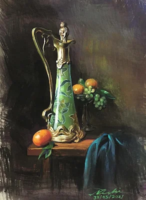 Still Life painting Nishikant Palande