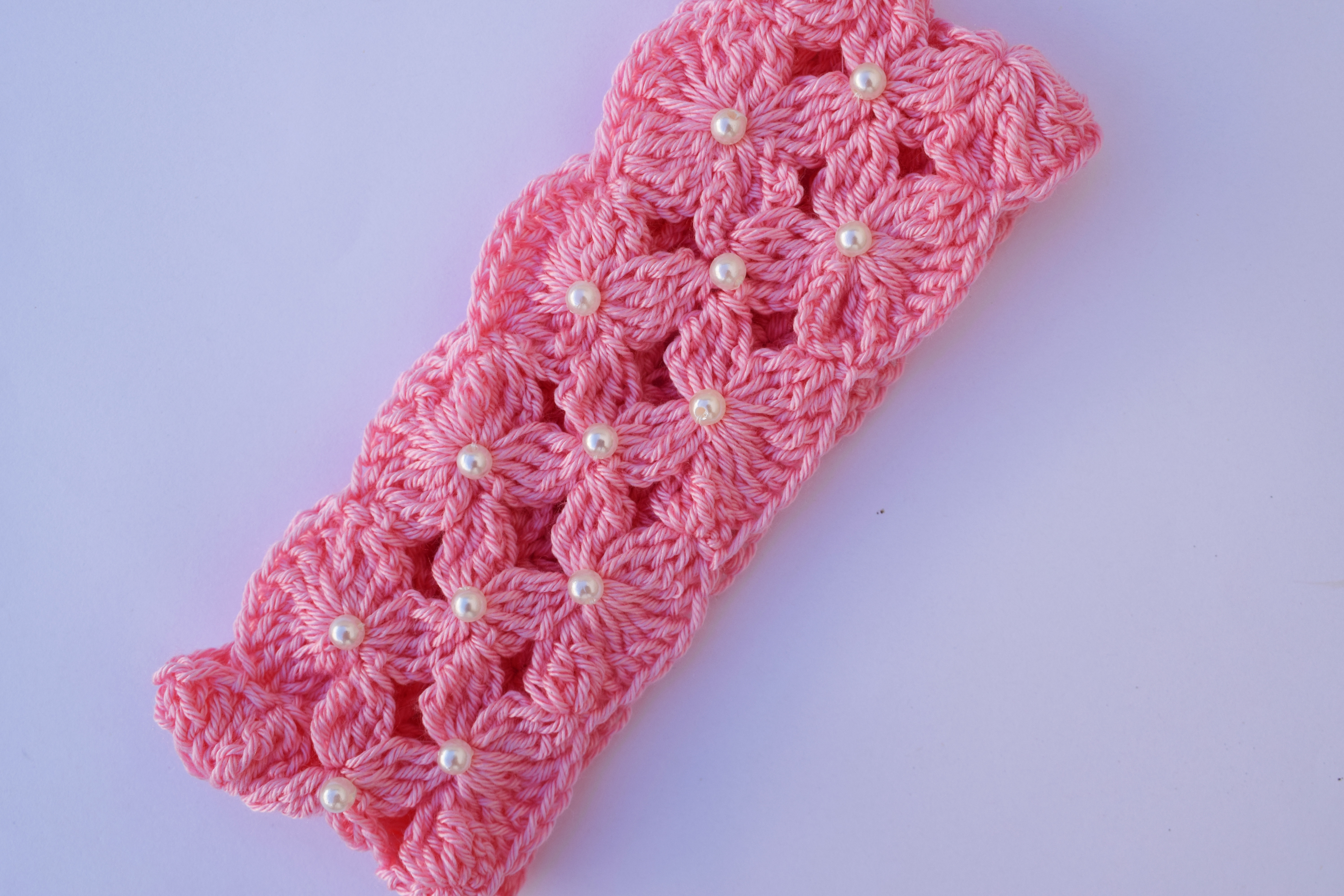 Diadema para bebé a Crochet