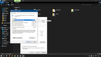 Cara menghapus file bekas update an windows