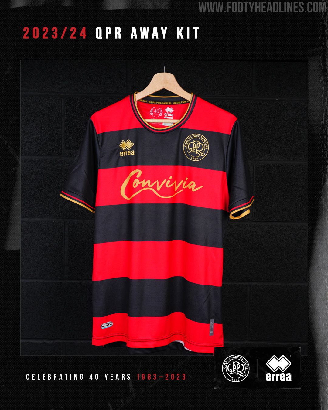 Queens Park Rangers 2023-24 Errea Home Kit - Football Shirt Culture -  Latest Football Kit News and More