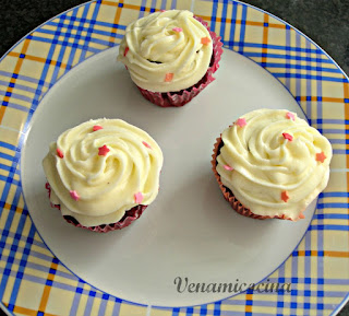 Red velvet cupcakes sin gluten