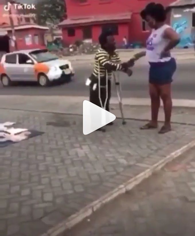 Handicapped Man Jubilates After Lady Gifts Him A Dance