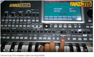 Tutorial Copy Fill In Kedalam Style Lain Korg PA900