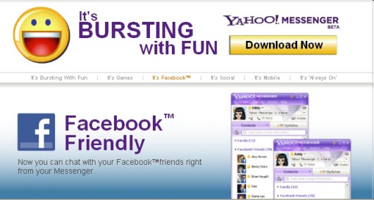 Use Facebook Chat Contacts with Yahoo Messenger | PC ...